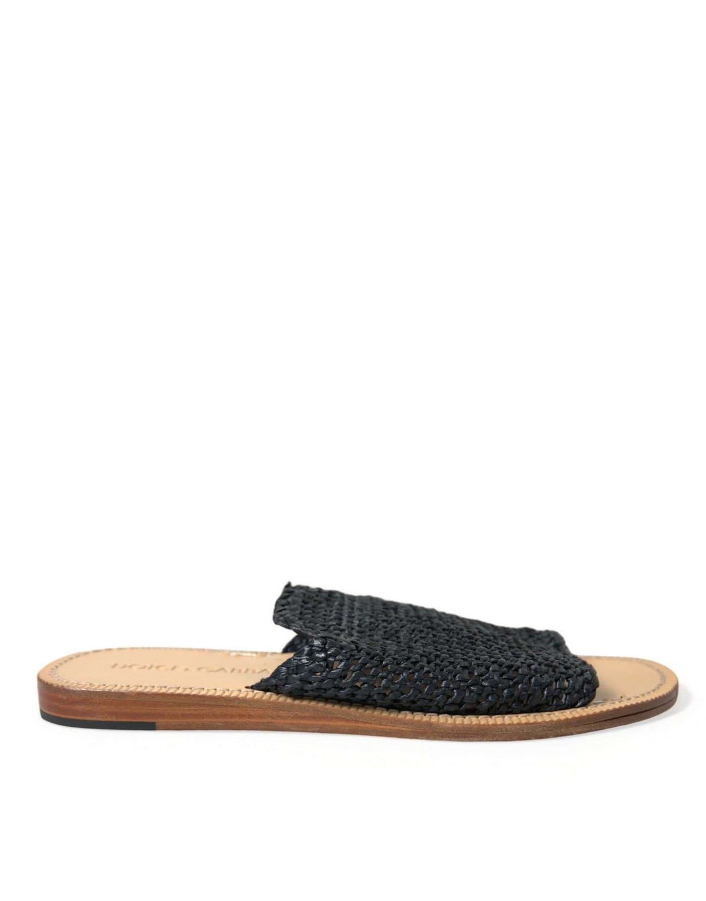 Schicke monochrome Raffia Slides