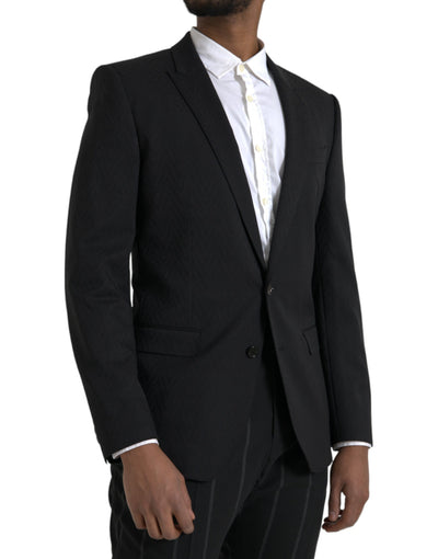 Schwarz MARTINI Slim Fit Jacke Mantel Blazer