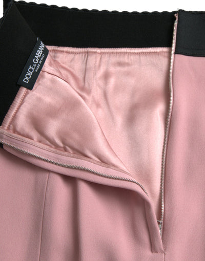 Eleganter Bleistiftrock mit hoher Taille in Rosa