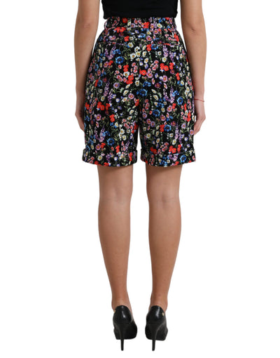 Chic Floral Hohe Taille Hot Pants Shorts