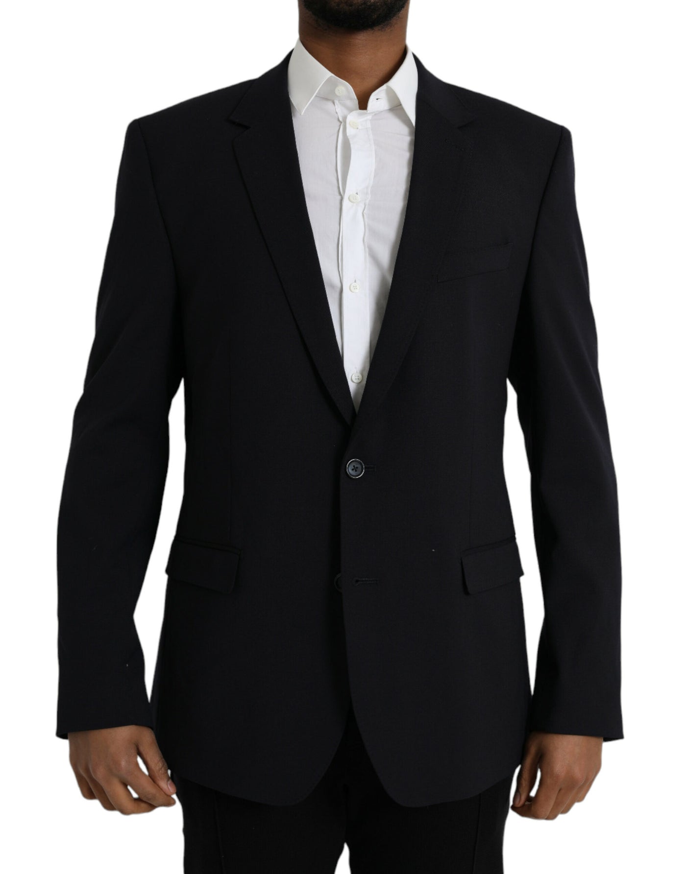 Schwarzer MARTINI Einreihiger Mantel Blazer