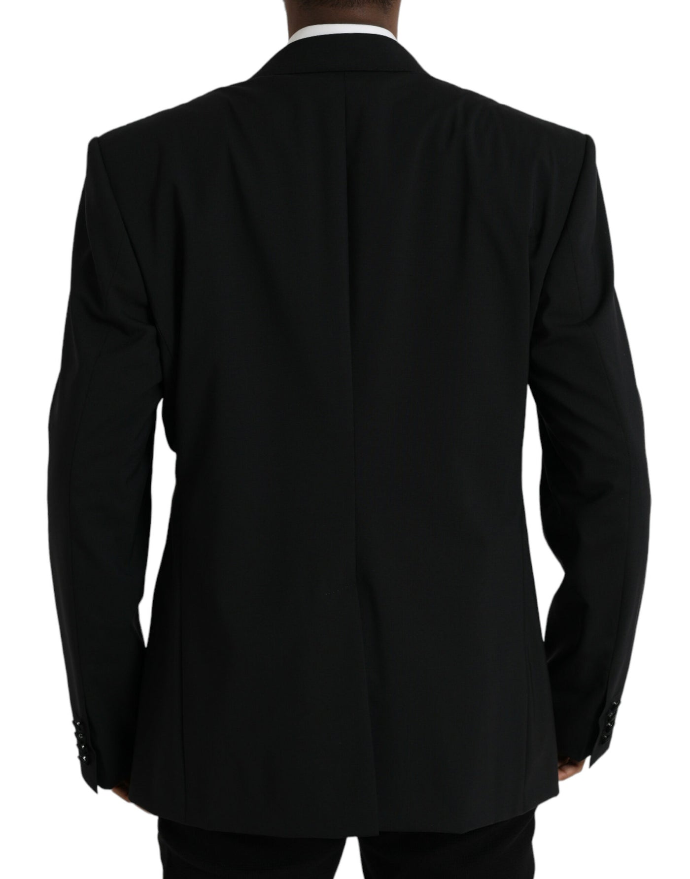 Schwarzer SICILIA Einreihiger Mantel Blazer