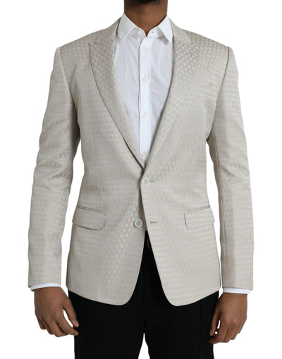 Beige MARTINI Einreihiger Mantel Blazer