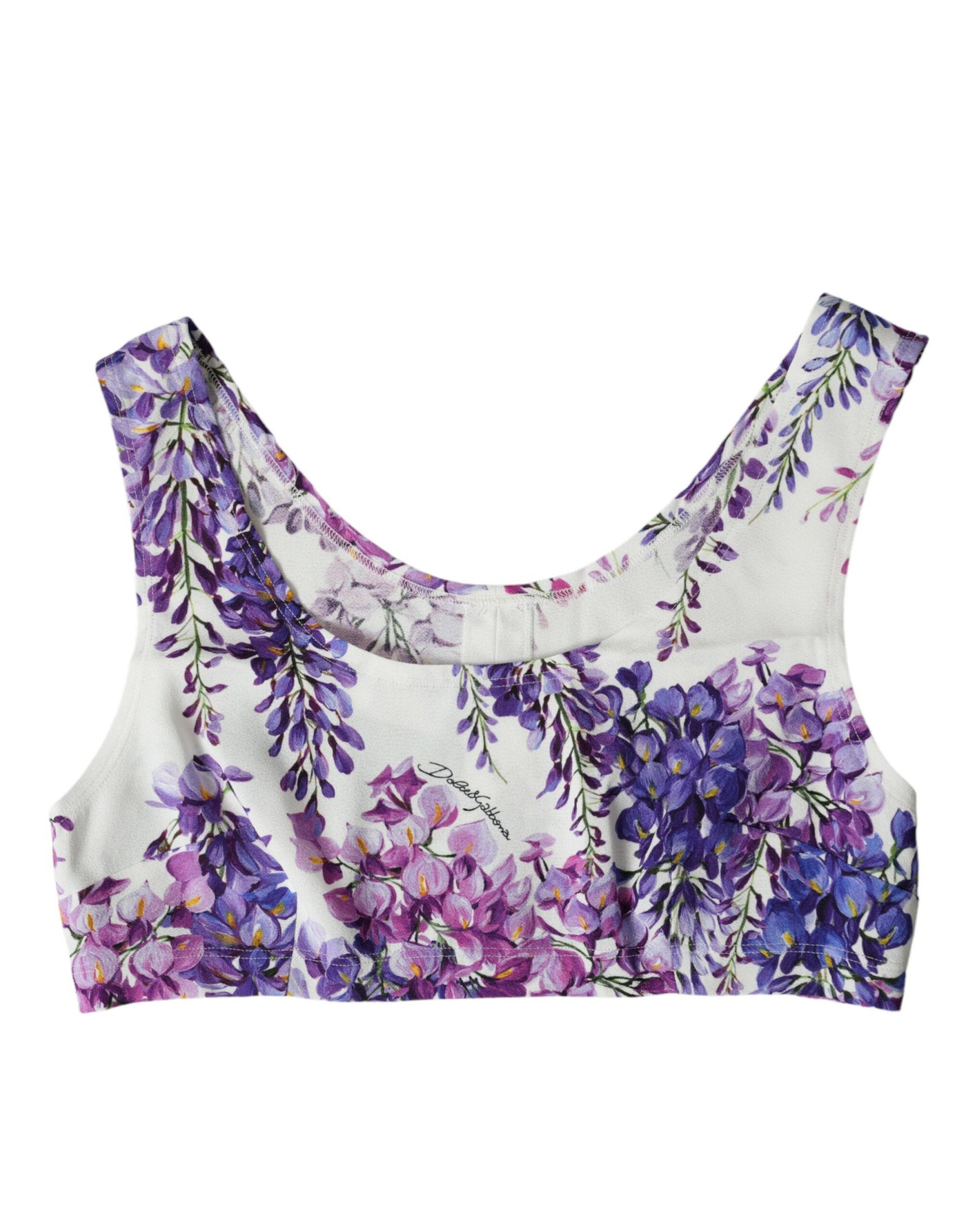 Elegantes geblümtes Cropped Top