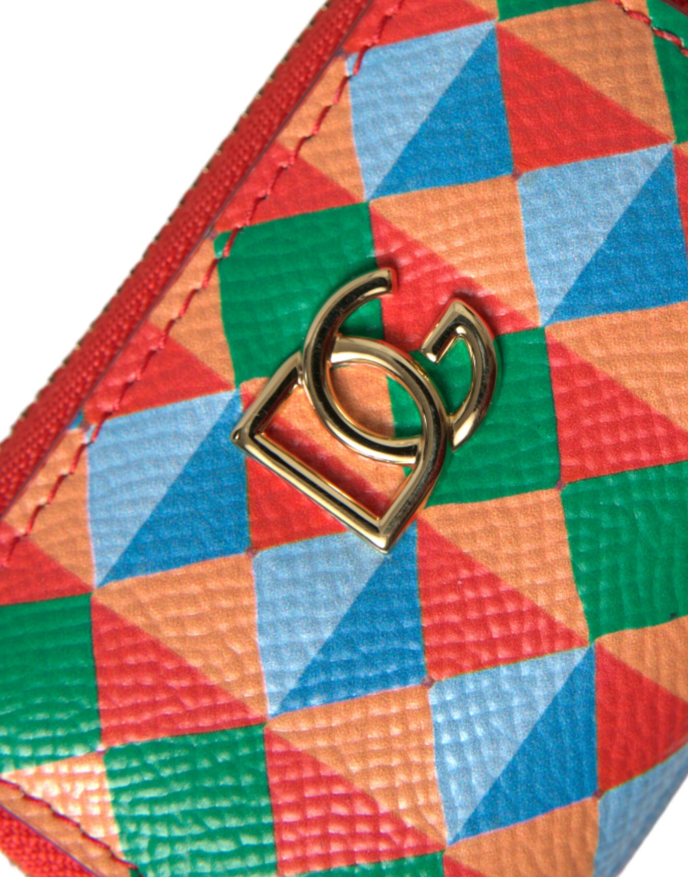 Multicolor Dauphine Leder DG Logo Portemonnaie Geldbörse