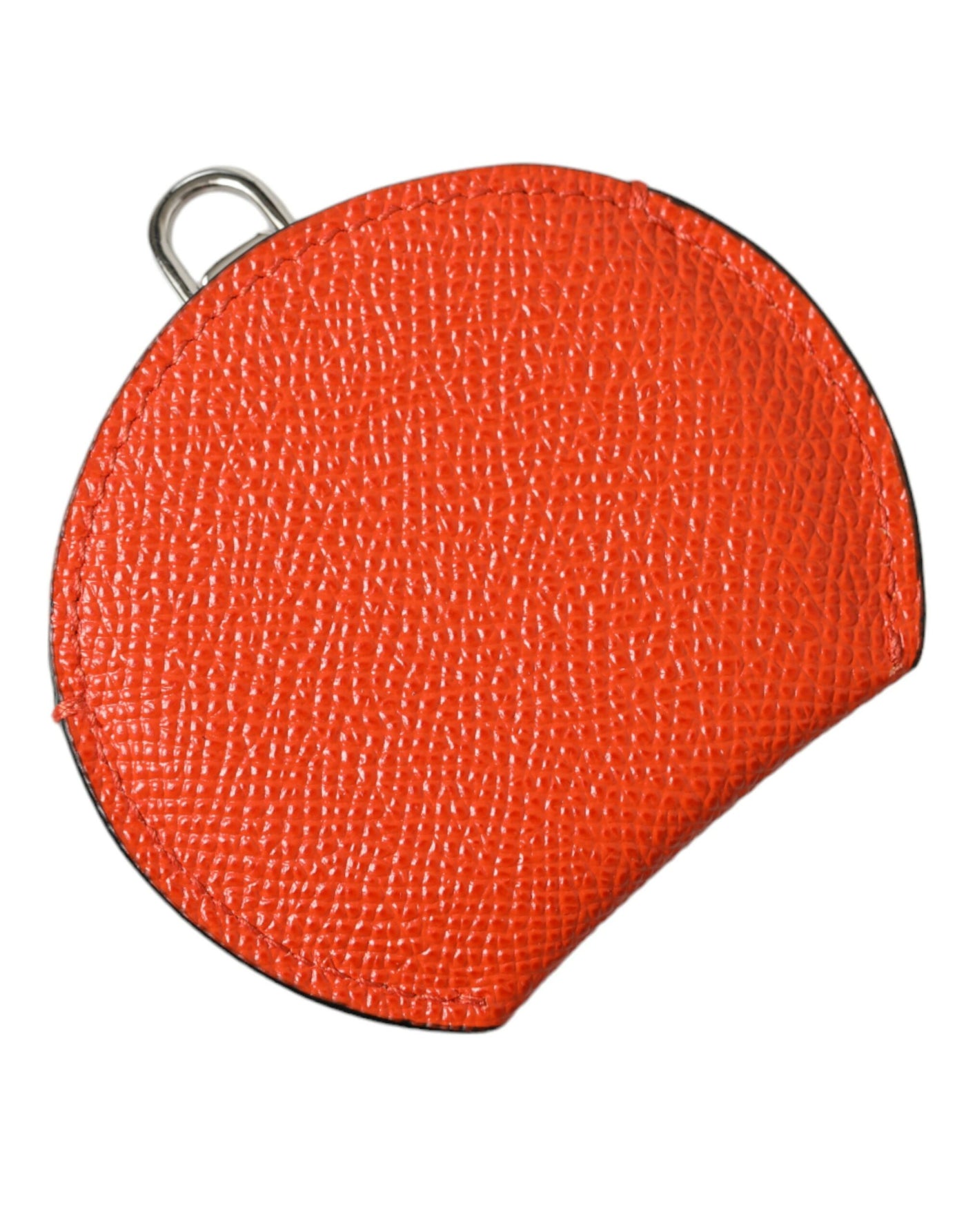 Eleganter orangefarbener Leder-Spiegelhalter