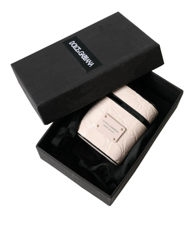 Elegantes hellrosa Leder Airpod Etui