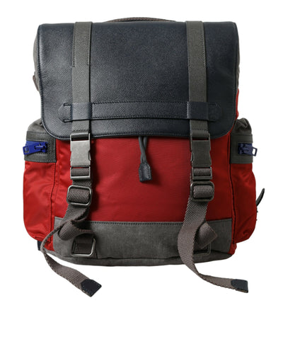 Schicker roter & grauer Designer-Rucksack