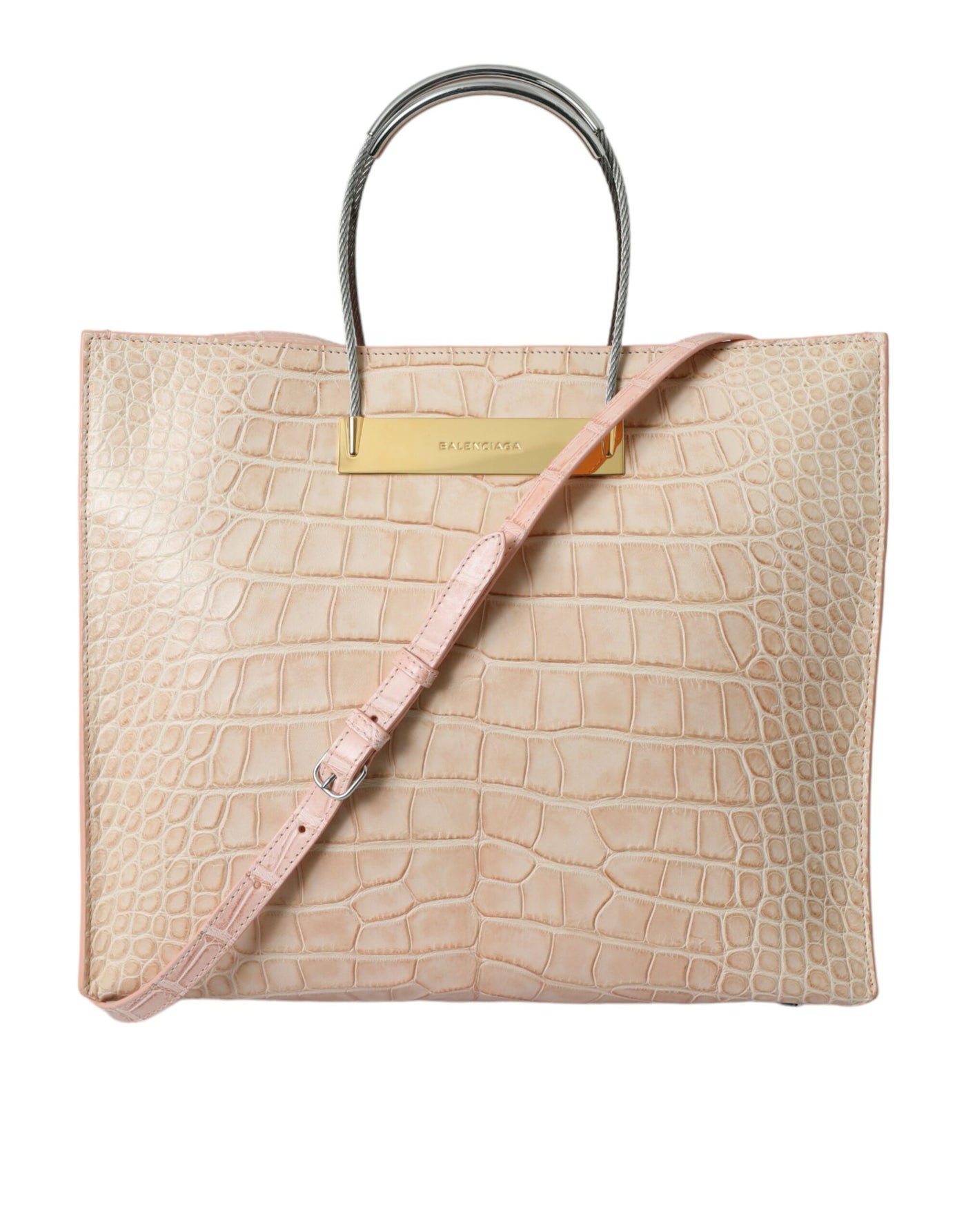 Alligatorleder Chic Pink Tote Bag