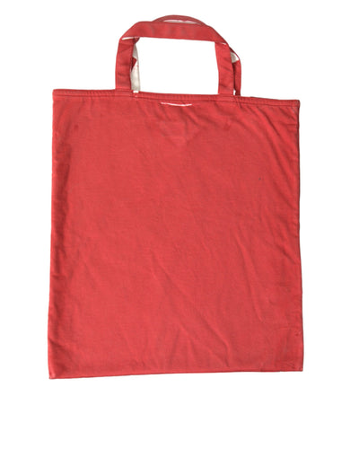 Schicke Tote Bag aus rotem und weißem Stoff