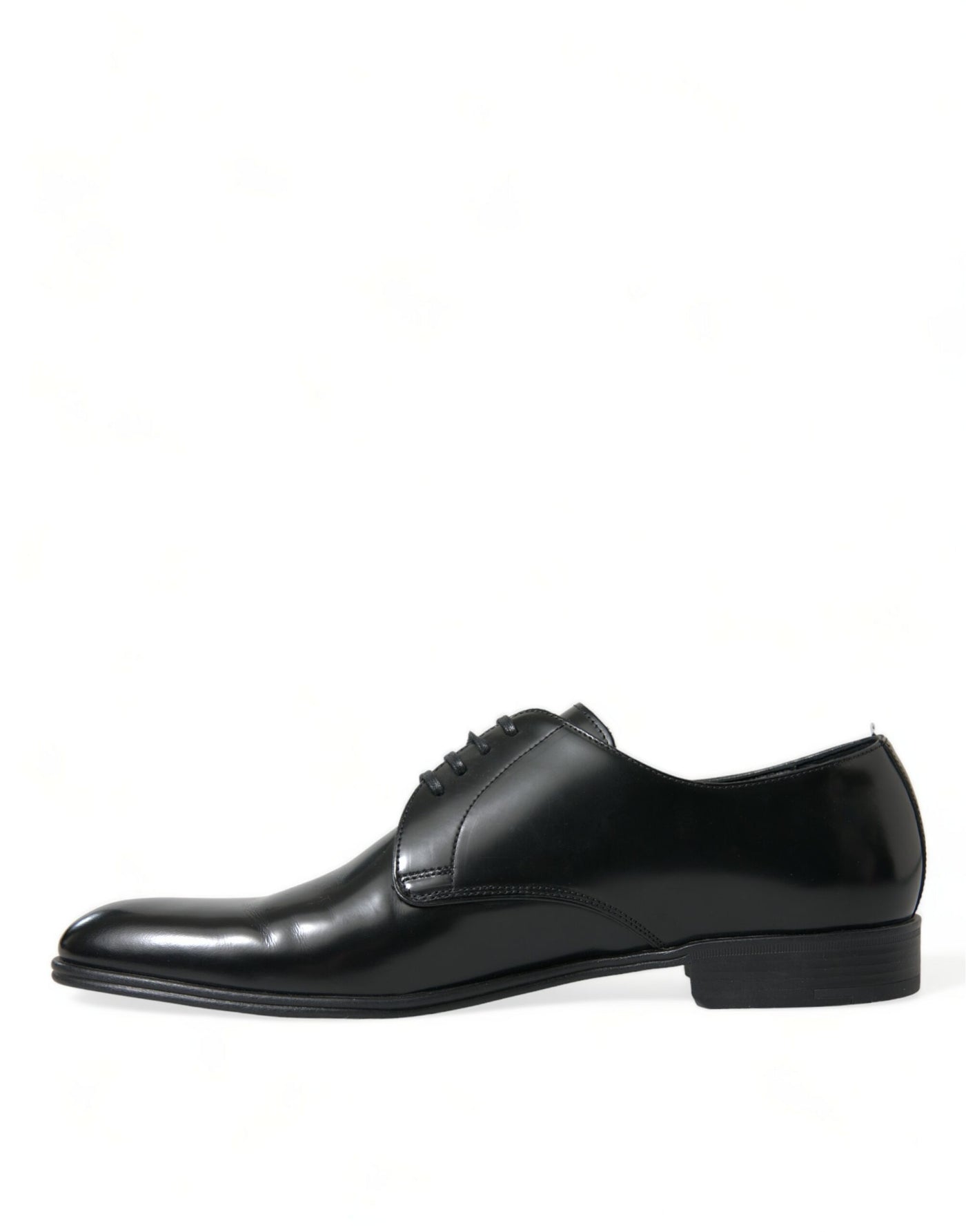 Elegante Schwarze Leder Derby Formale Schuhe