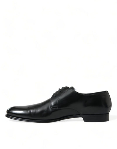 Elegante Herren-Derby-Schuhe aus schwarzem Kalbsleder