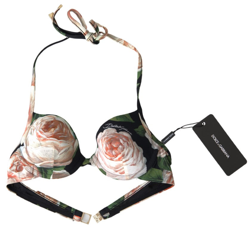 Floral Elegance Elastisches Bikini-Oberteil