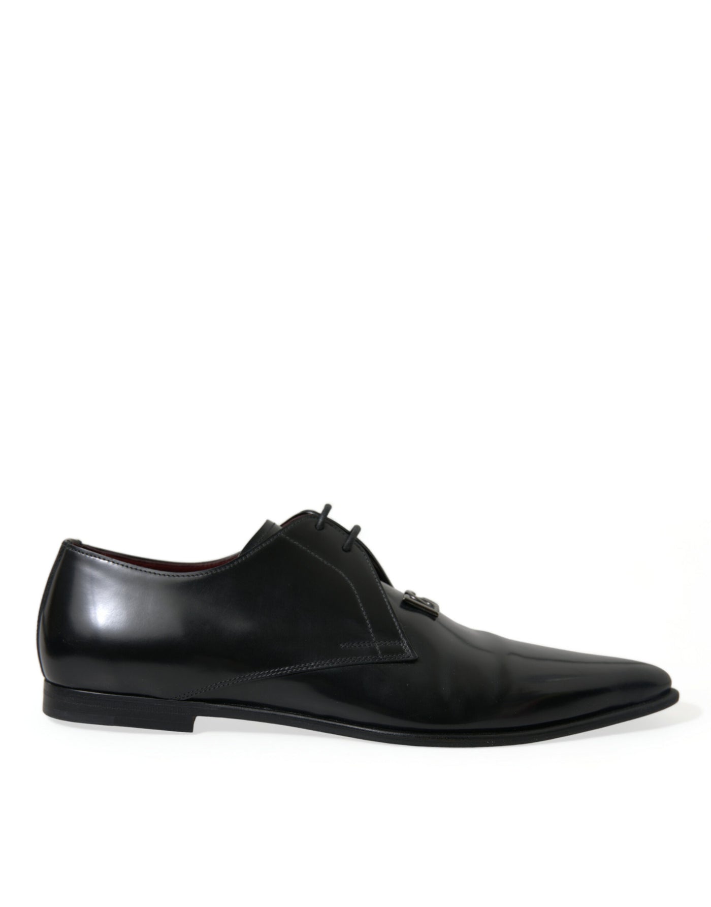 Elegante Derby-Schuhe aus schwarzem Leder