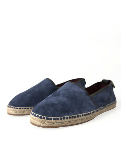 Elegante Espadrilles aus Wildleder in Marineblau