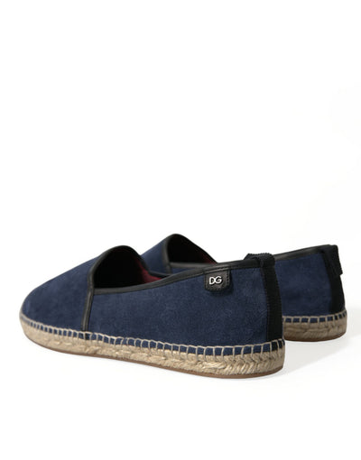 Elegante Espadrilles aus Wildleder in Marineblau