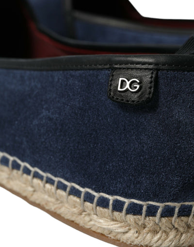 Elegante Espadrilles aus Wildleder in Marineblau