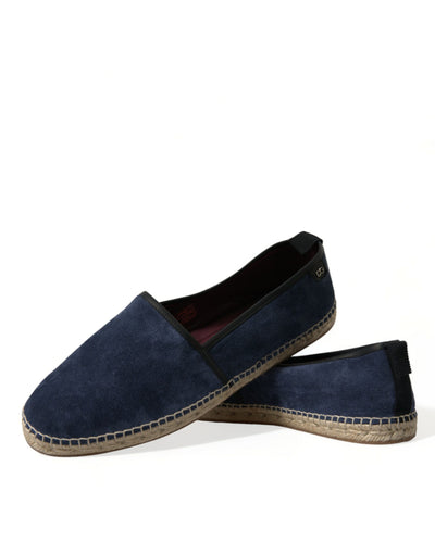 Elegante Espadrilles aus Wildleder in Marineblau