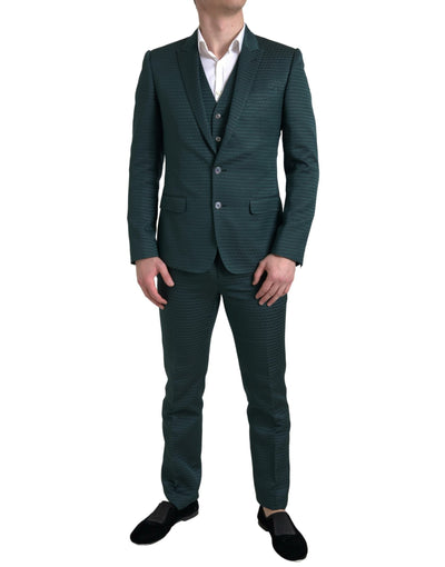 Emerald Elegance Slim Fit Anzug 3-teilig