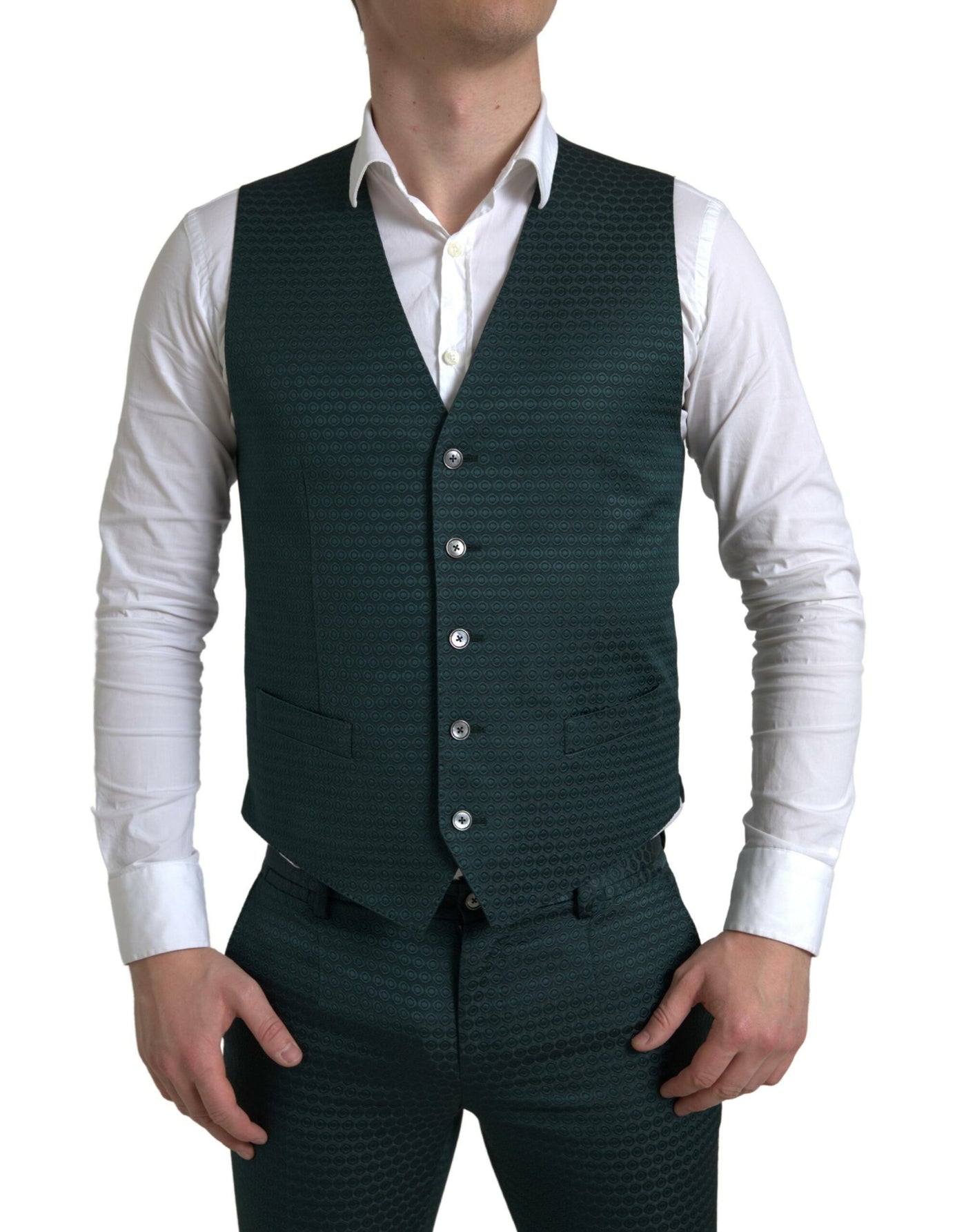 Emerald Elegance Slim Fit Anzug 3-teilig