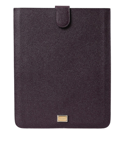 Elegantes Tablet-Etui aus Leder in sattem Braun