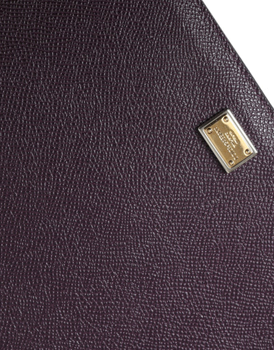 Elegantes Tablet-Etui aus Leder in sattem Braun