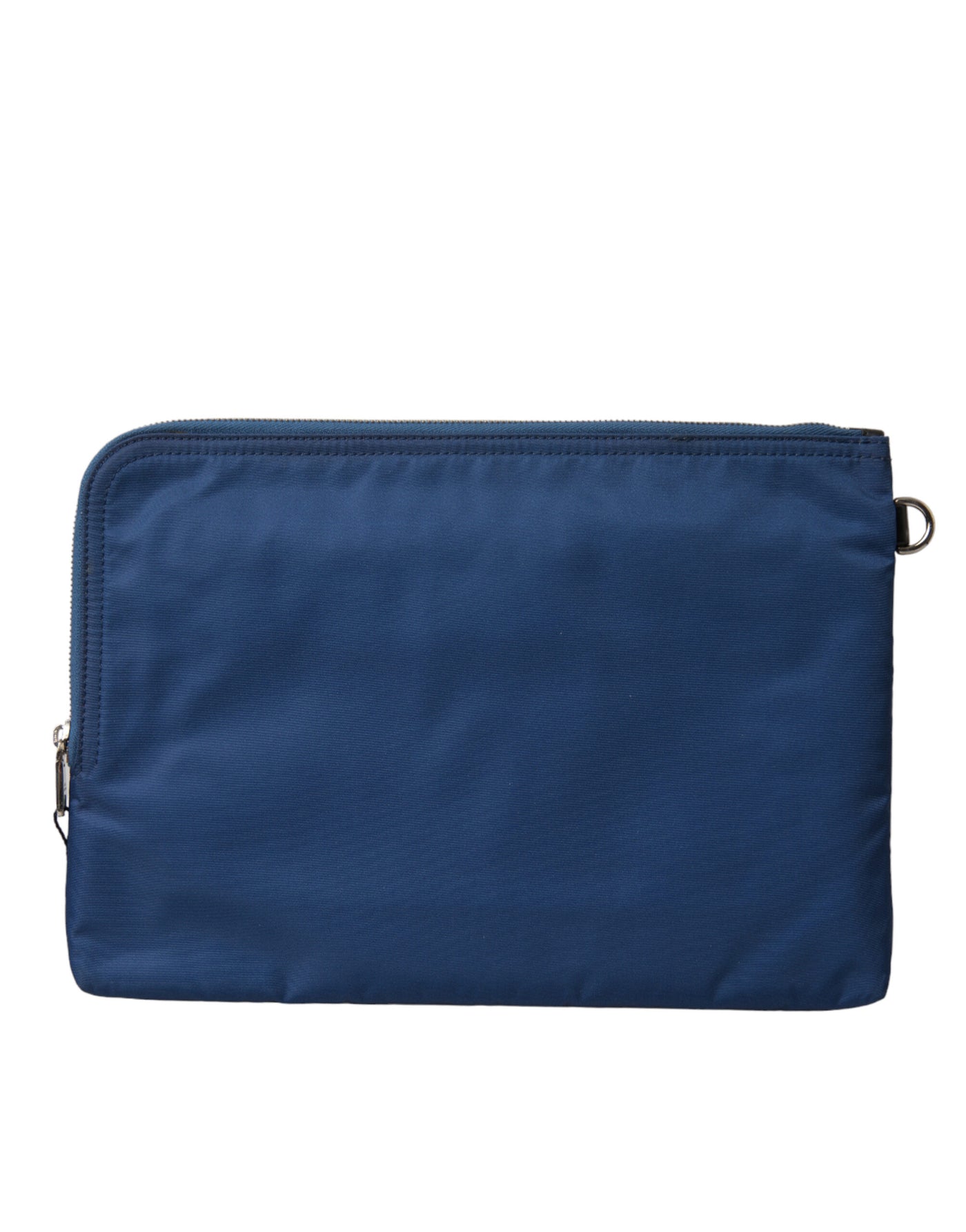 Elegante blaue Nylon Clutch mit Reißverschluss