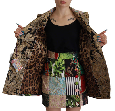 Elegante Multicolor-Patchwork-Blazerjacke