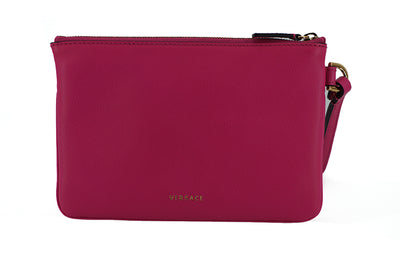 Elegante rosa Lederbeutel-Clutch