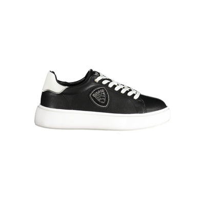 Schwarzer Polyester Sneaker