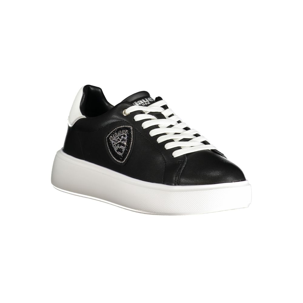 Schwarzer Polyester Sneaker