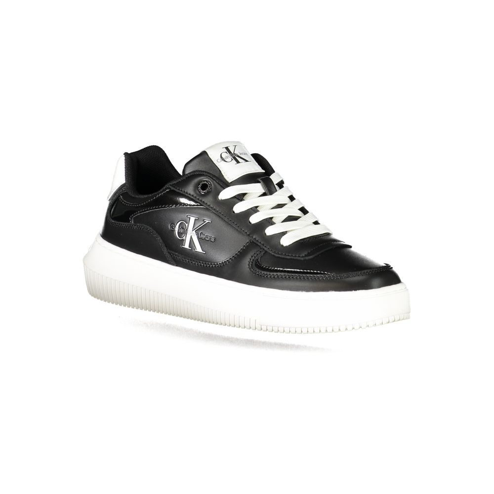 Schwarzer Polyester Sneaker