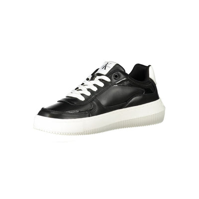 Schwarzer Polyester Sneaker