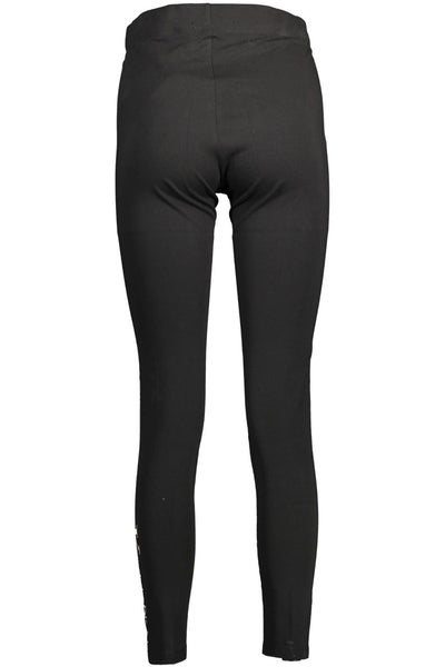 Schicke schwarze Leggings mit Logodruck