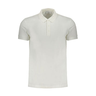 Weißes Baumwoll-Poloshirt