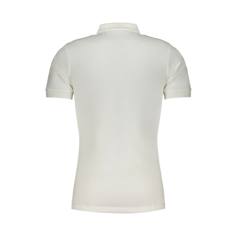 Weißes Baumwoll-Poloshirt