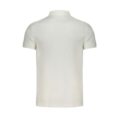 Weißes Baumwoll-Poloshirt