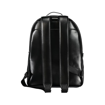 Eleganter schwarzer Urban-Rucksack mit Laptop-Fach