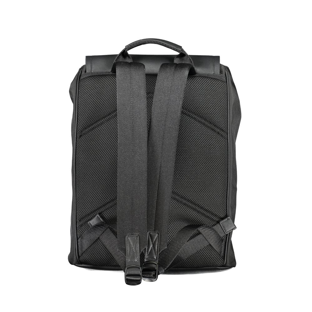 Schwarzer Polyester-Rucksack