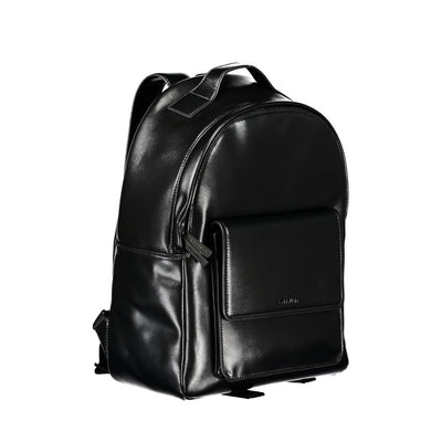 Eleganter schwarzer Urban-Rucksack mit Laptop-Fach