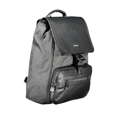 Schwarzer Polyester-Rucksack