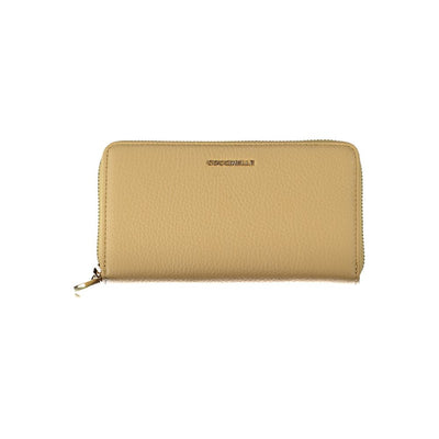 Beige Leder Brieftasche