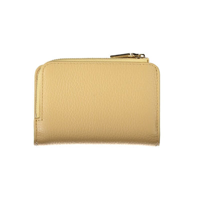 Beige Leder Brieftasche