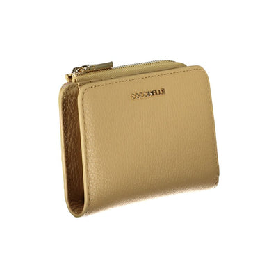 Beige Leder Brieftasche