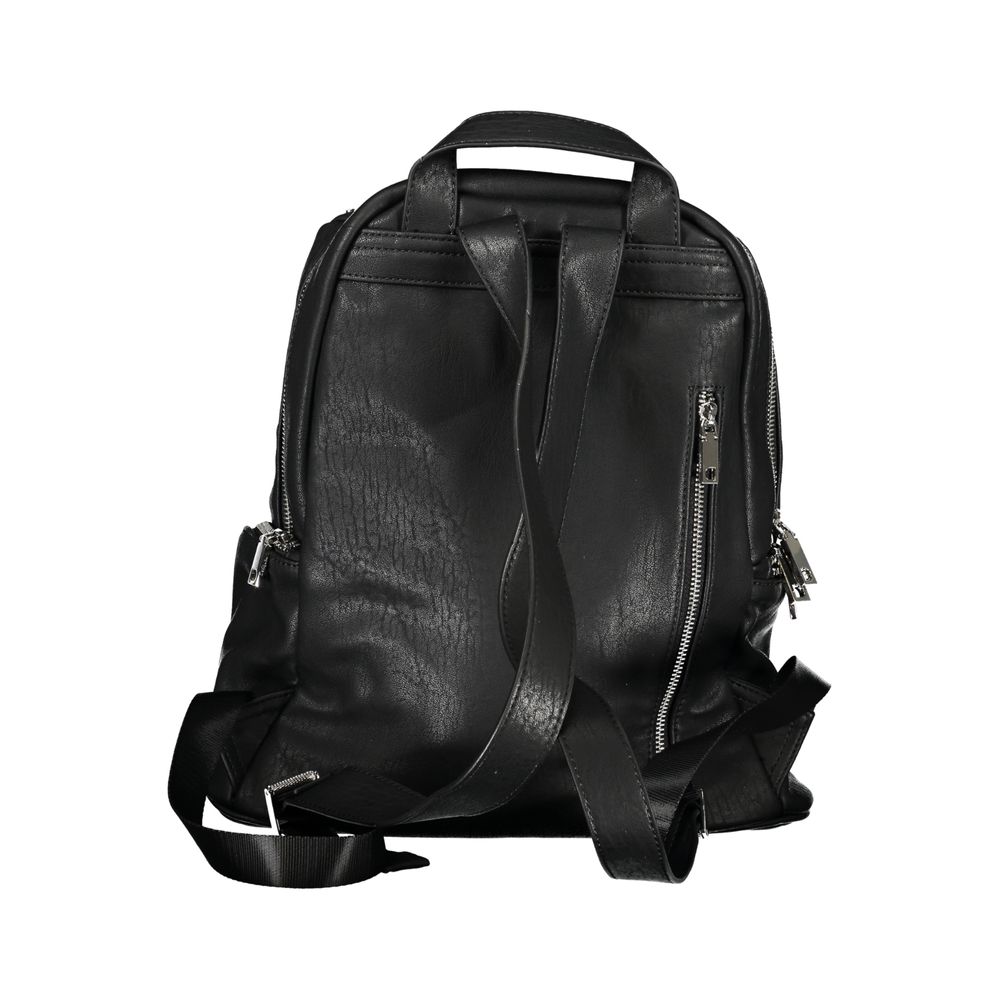 Schwarzer Polyethylen-Rucksack