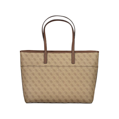 Beige Polyethylen Handtasche