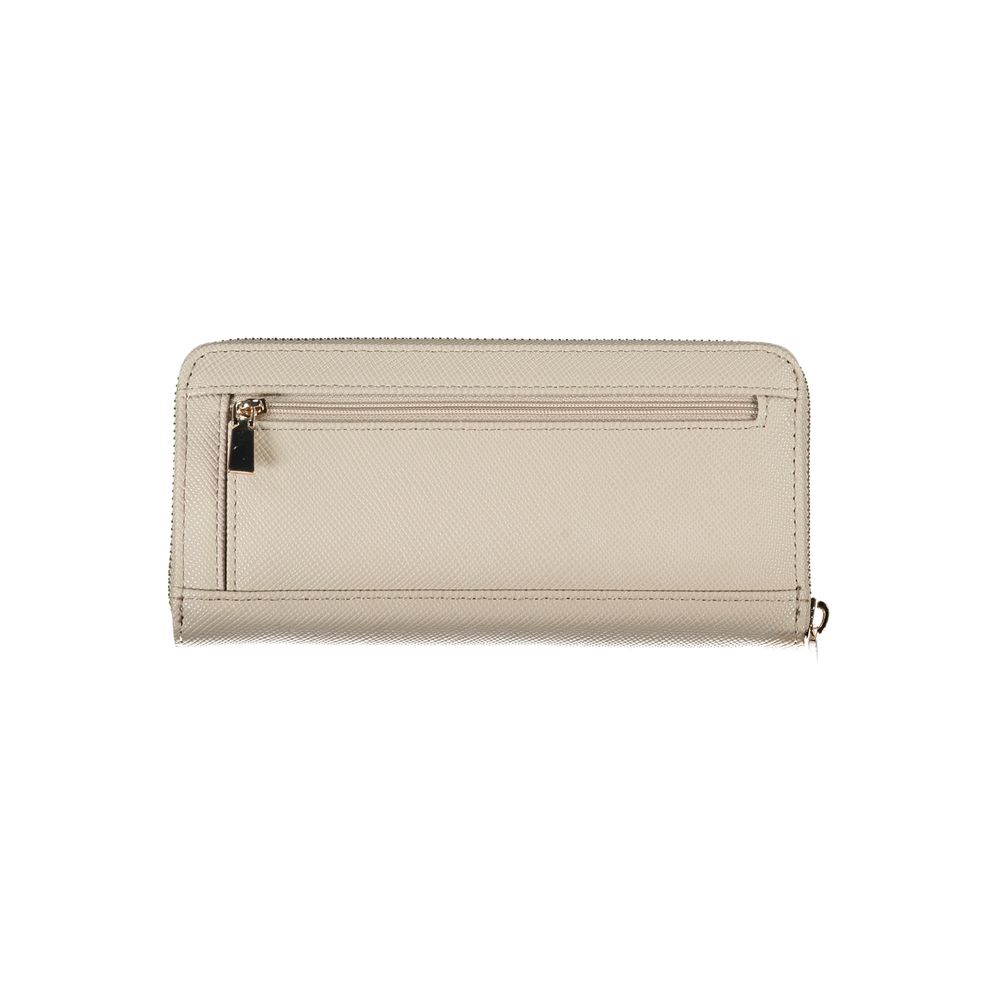 Beige Polyethylen Brieftasche