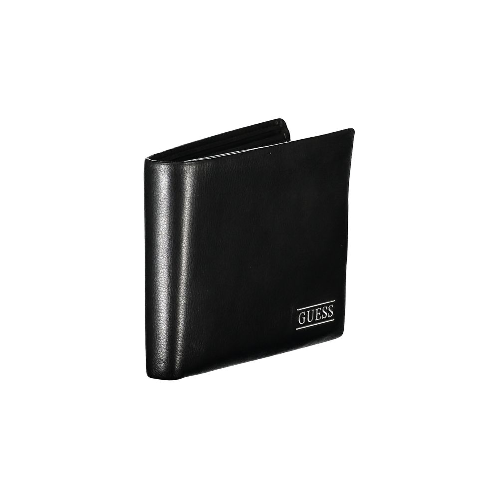 Elegantes Schwarzes Leder Bifold Wallet