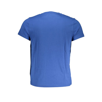 T-Shirt aus blauer Baumwolle