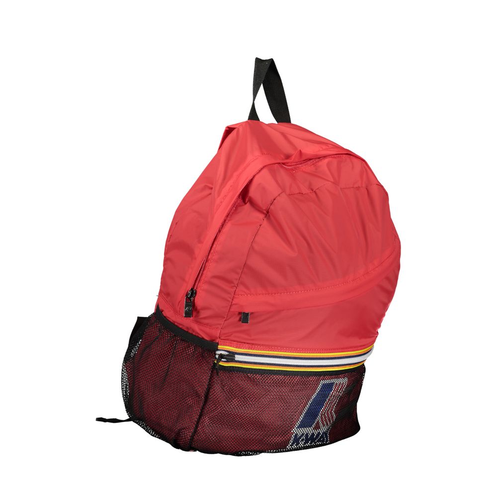 Schicker rosa Urban Rucksack mit kontrastierenden Akzenten